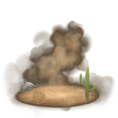 Desert Wind Particle Image