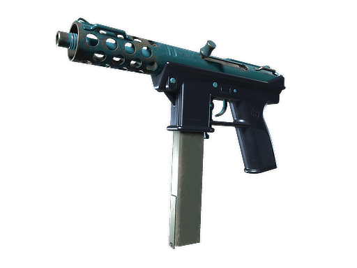 Tec-9 | Blue Blast (Well-Worn) Item Image