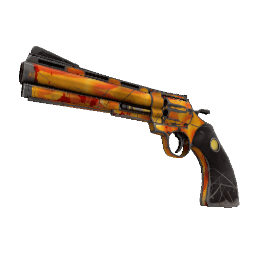 Fire Glazed Revolver (Battle Scarred)