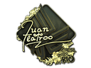 Sticker | juanflatroo (Gold) | Rio 2022 Item Image