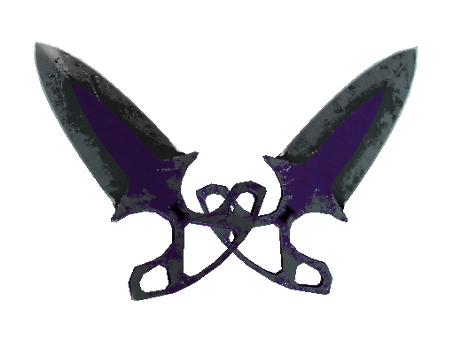 ★ StatTrak™ Shadow Daggers | Ultraviolet (Battle-Scarred) Item Image