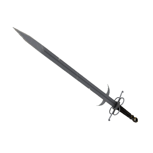 Steel Brushed Claidheamh Mòr (Minimal Wear)