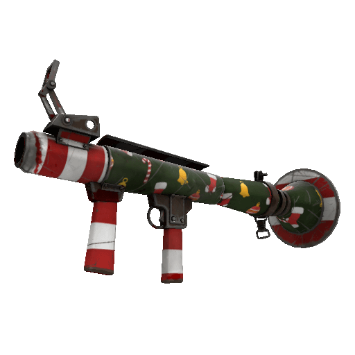 Unusual Isotope Smissmas Village Rocket Launcher (Battle Scarred) Item Image