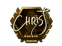 Sticker | chrisJ (Gold) | London 2018 Item Image