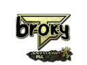 Sticker | broky (Gold) | Antwerp 2022 Item Image
