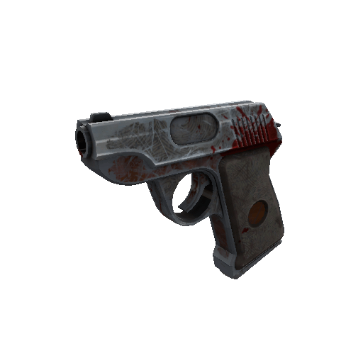 Damascus and Mahogany Pistol (Battle Scarred)