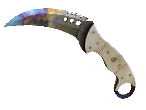 ★ StatTrak™ Talon Knife | Case Hardened (Well-Worn) Item Image
