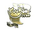 Sticker | yuurih (Gold) | Paris 2023 Item Image