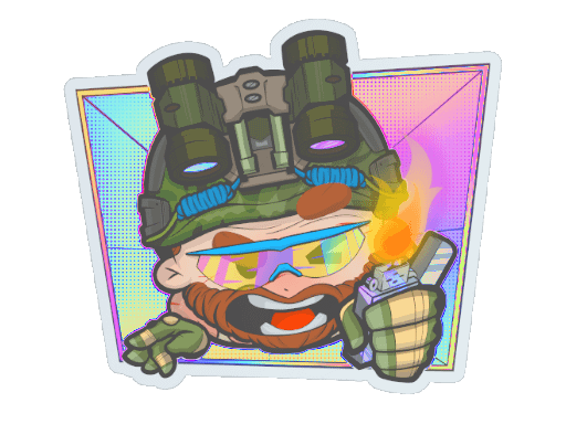 Sticker | Try Hard (Holo) Item Image