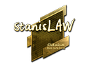 Sticker | stanislaw (Gold) | Boston 2018
