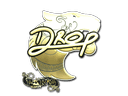 Sticker | drop (Gold) | Paris 2023 Item Image