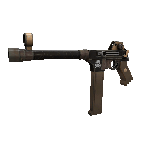 Unusual Isotope Swashbuckled SMG (Field-Tested) Item Image