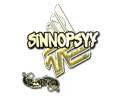 Sticker | sinnopsyy (Gold) | Paris 2023 Item Image