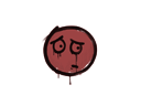 Sealed Graffiti | Worry (Blood Red) Item Image