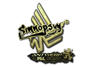 Sticker | sinnopsyy (Gold) | Antwerp 2022 Item Image