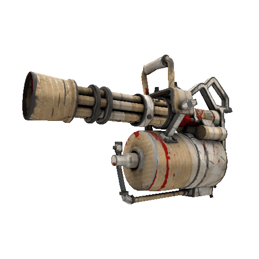 Cardboard Boxed Minigun (Battle Scarred)