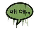 Sealed Graffiti | Uh Oh (Battle Green) Item Image