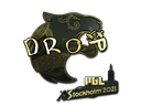 Sticker | drop (Gold) | Stockholm 2021 Item Image