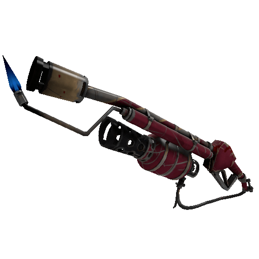Unusual Isotope Saccharine Striped Flame Thrower (Well-Worn) Item Image
