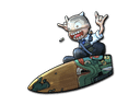 Sticker | Fire Serpent Surf K (Foil) Item Image