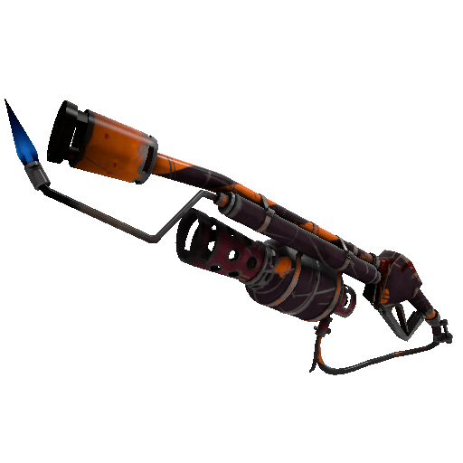 Pumpkin Plastered Flame Thrower (Well-Worn)