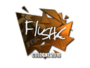 Sticker | flusha (Foil) | Cologne 2016 Item Image