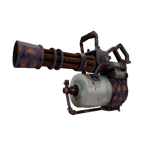 Unusual Isotope Spirit of Halloween Minigun (Well-Worn)