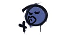 Sealed Graffiti | Smooch (SWAT Blue) Item Image