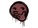 Sealed Graffiti | Thoughtfull (Brick Red) Item Image