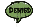 Sealed Graffiti | Denied (Battle Green) Item Image
