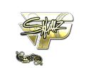 Sticker | skullz (Gold) | Paris 2023 Item Image