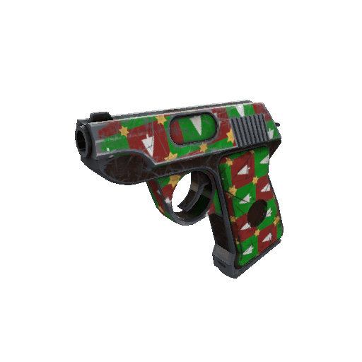 Gifting Mann's Wrapping Paper Pistol (Well-Worn)