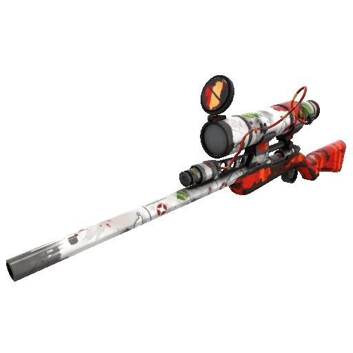 Unusual Hot Snow Globalization Sniper Rifle (Battle Scarred)