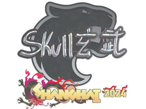 Sticker | skullz (Glitter) | Shanghai 2024 Item Image
