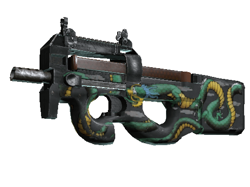 P90 | Emerald Dragon (Field-Tested) Item Image