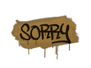 Sealed Graffiti | Sorry (Desert Amber) Item Image