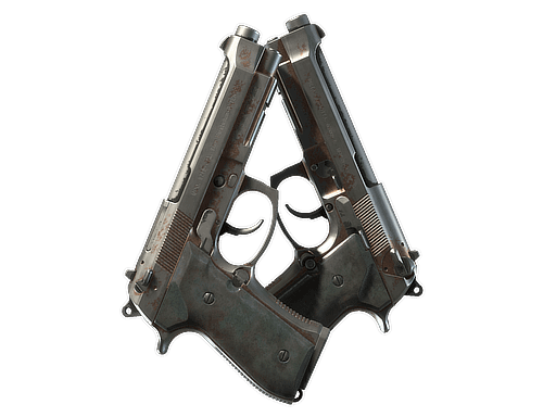 Dual Berettas | Rose Nacre (Battle-Scarred) Item Image