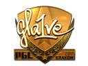 Sticker | gla1ve (Gold) | Krakow 2017 Item Image