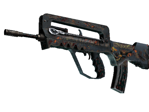 StatTrak™ FAMAS | Eye of Athena (Battle-Scarred) Item Image