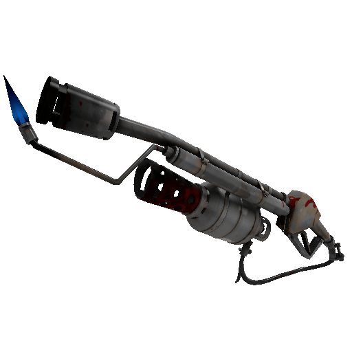 Steel Brushed Flame Thrower (Battle Scarred)