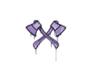 Sealed Graffiti | X-Axes (Violent Violet) Item Image
