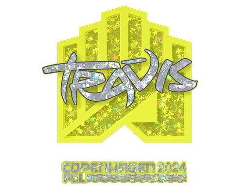 Sticker | TRAVIS (Glitter) | Copenhagen 2024 Item Image