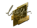 Sticker | LoveYY (Gold) | Boston 2018 Item Image