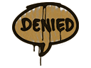 Sealed Graffiti | Denied (Desert Amber) Item Image