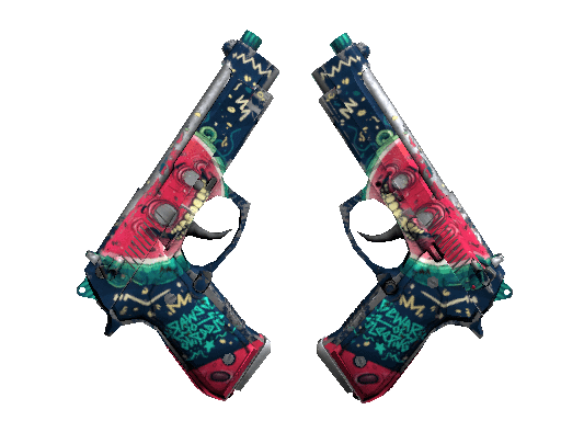 Dual Berettas | Melondrama (Battle-Scarred) Item Image