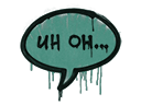 Sealed Graffiti | Uh Oh (Frog Green) Item Image