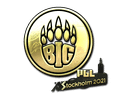 Sticker | BIG (Gold) | Stockholm 2021 Item Image