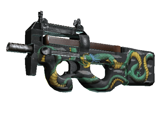 P90 | Emerald Dragon (Minimal Wear) Item Image