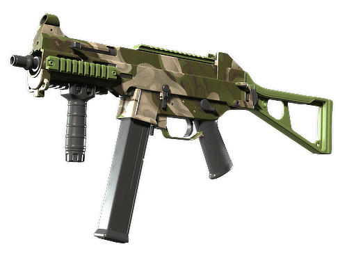 UMP-45 | Green Swirl (Minimal Wear) Item Image