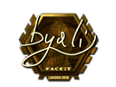 Sticker | byali (Gold) | London 2018 Item Image